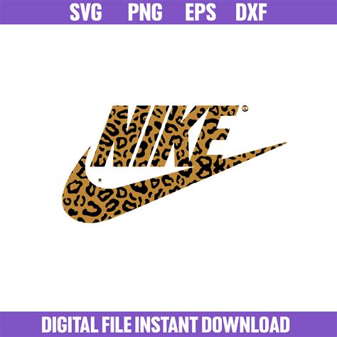 Nike Leopard Logo Svg Nike Svg Leopard Svg Fashion Brand Inspire