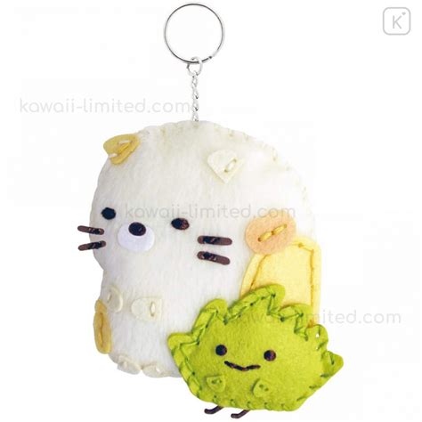 Japan San X Sumikko Gurashi Keychain Plush Sewing Kit Neko Cat