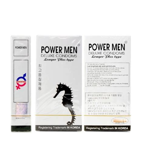 Bao cao su POWER MEN Chống Xuất Tinh sớm Gân gai Kéo dài