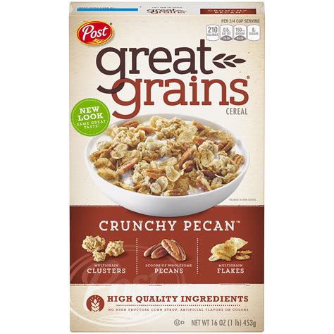 Buy Post Great Grains Crunchy Pecan Whole Grain Cereal, 16-Ounce Boxes ...