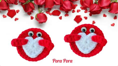 Crochet Pocket Hug Heart I Crochet Small Heart Tutorial I Valentine