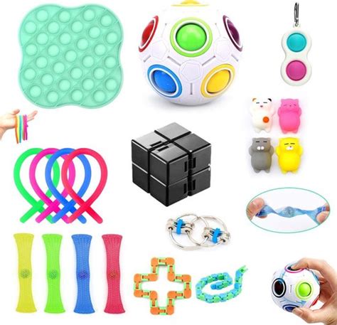 Fidget Toys Pakket Fidget Toys Box Fidget Toy Set Stuks Rainbow