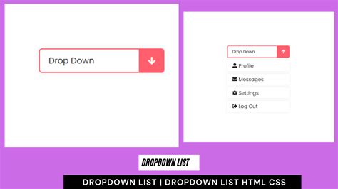 Create Dropdown List Using HTML and CSS