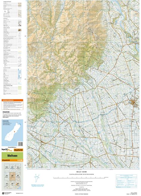 Topo Map Bx Methven Toit Te Whenua Land Information New Zealand