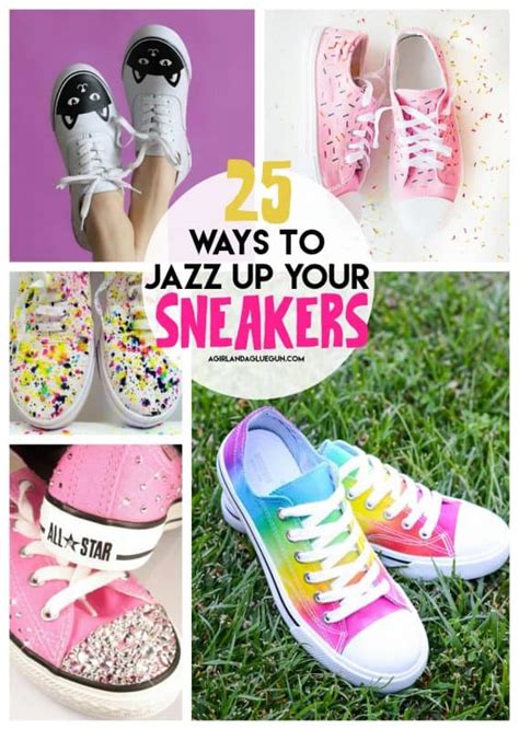 Fun Ways To Decorate Your Sneakers A Girl And A Glue Gun