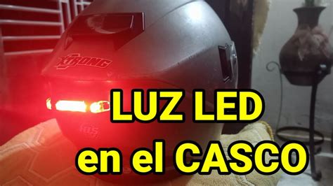 CÓMO INSTALAR LUZ LED en el CASCO YouTube