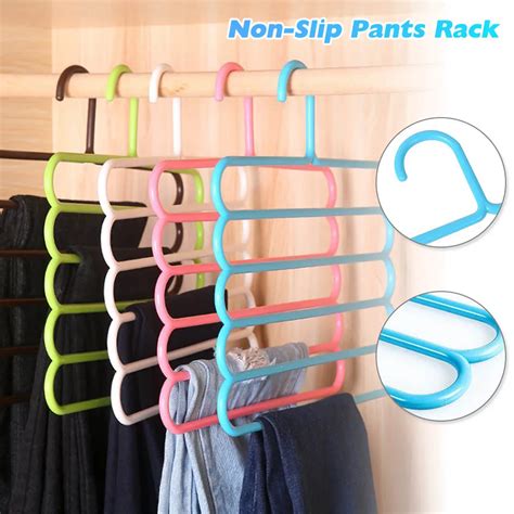 Pants Hangers Holders Multifunction Trousers Hanger Storage Rack