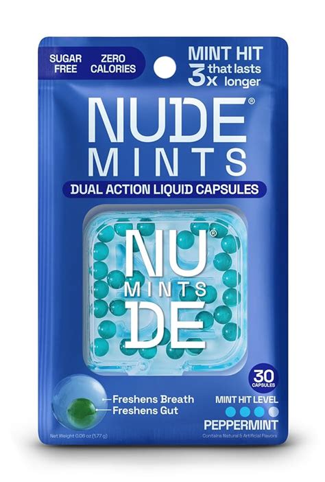 NUDE MINTS Dual Action Liquid Capsules Mouth Nepal Ubuy