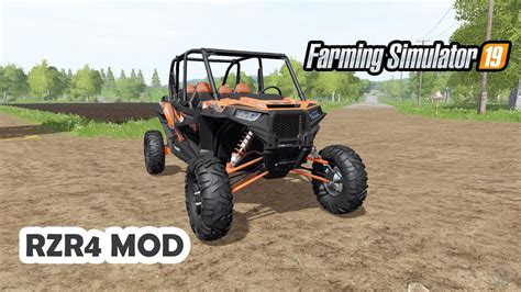 Farming Simulator 19 Rzr 4 Mod Youtube