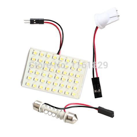 Купить 48 smd белый свет панели автомобиля синий t10 w5w ba9s t4w ...