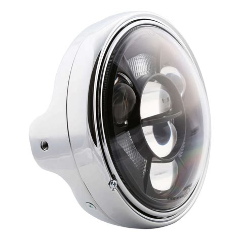 Optique De Phare Led Cm Highsider Hd Style Type Chrome Montage