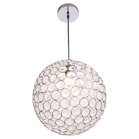 Lampara Colgante Esfera De Cristal Cromada 25cm Diametro Tienda Led