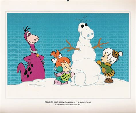 Hanna Barbera Employee Calendar Pebbles Bamm Bamm A Photo