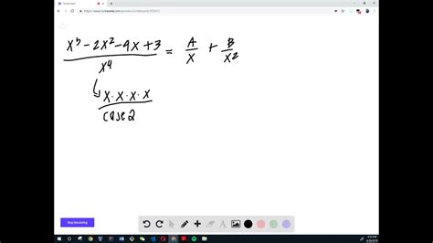 Solved Partial Fraction Decomposition Find The Partial Fraction