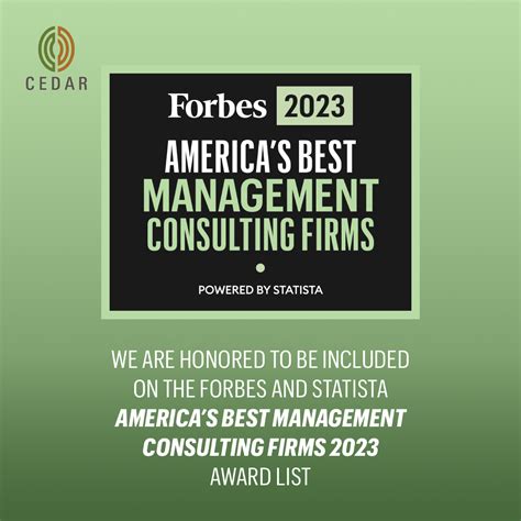 Forbes Recognizes Cedar As One Of Americas Best Management Consulting Firms In 2023 Issuewire