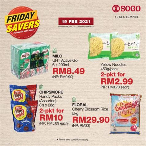 Feb Sogo Supermarket Friday Savers Promotion Everydayonsales