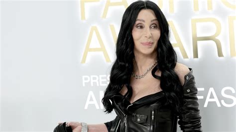 Cher Wears Leather Jacket by Chrome Hearts at 2022 CFDA Awards