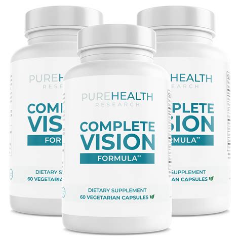 Complete Vision Formula By PureHealth Research Natural Eye Vitamins