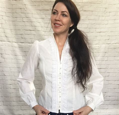 Vintage 70s Gunne Sax Medieval Princess Poet Sleeve Top Blouse Etsy