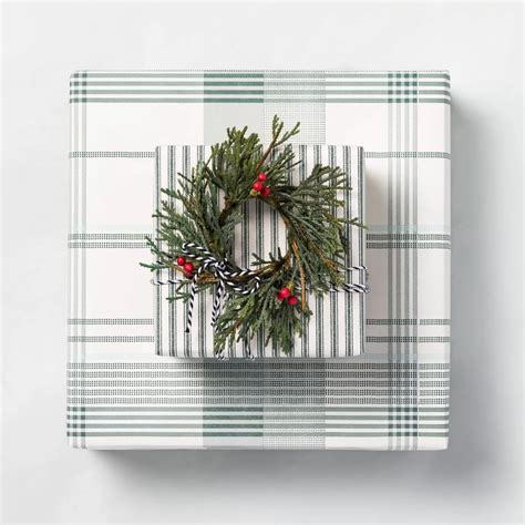 Green Stripe Holiday T Wrap Targets New Hearth And Hand Holiday