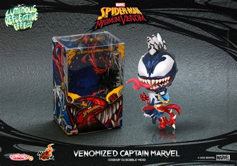 Spider Man Maximum Venom Venomized Captian Marvel Cosbaby S Hot Toys Figure