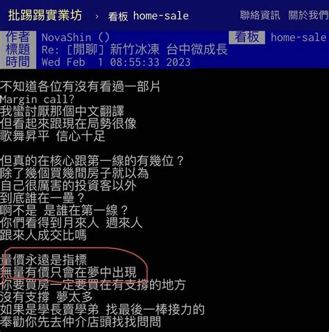 Re 新聞 打炒房疑失靈 北市房市交易窒息「價續 Home Sale板 Disp Bbs