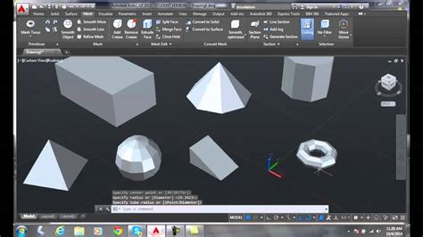 3d Modeling 09 03 Drawing Mesh Primitives Youtube