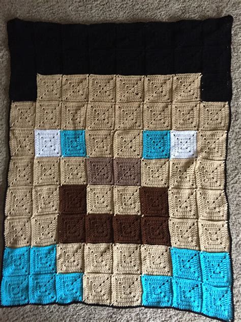 Crochet Patterns Galore Steve Minecraft Blanket