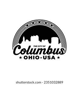 City Columbus Ohio Usa Logo Design Stock Vector (Royalty Free) 2379443213 | Shutterstock