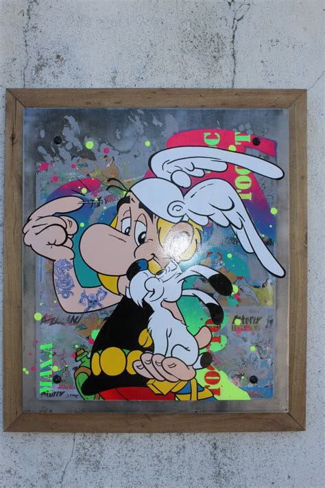 métal astérix by Maxime Andriot 2023 Painting Acrylic Collage on