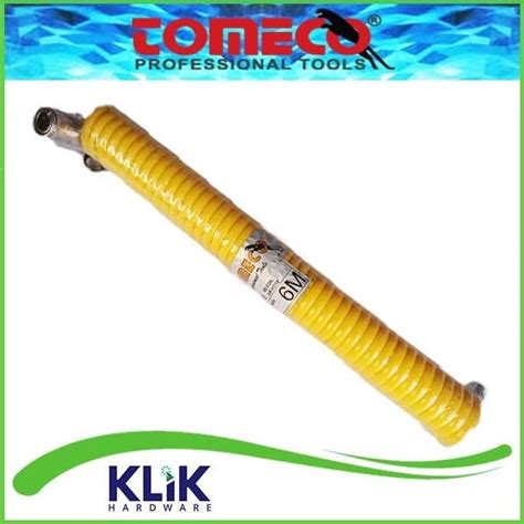 Jual New Tomeco Selang Recoil Hose 6 Meter Selang Spiral Angin