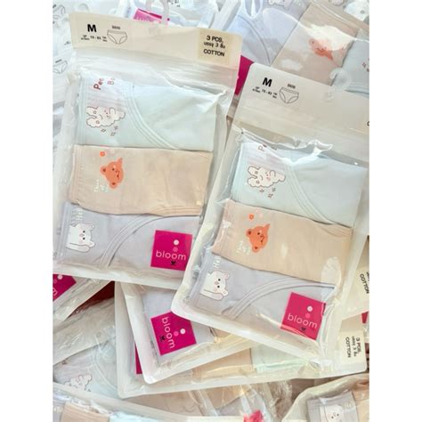 Wacoal Bloom Panty Cotton Bikini Pack Wu J Size M L Xl Xxl Shopee