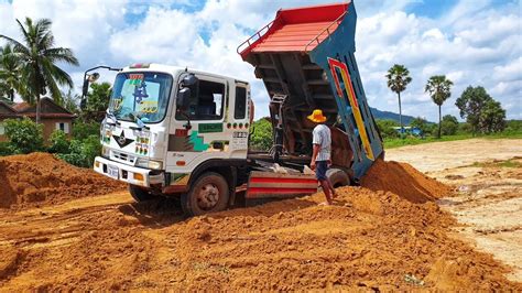 Best Video Dump Truck Stuck In Deep Mud Recovery By Bulldozer KOMATSU