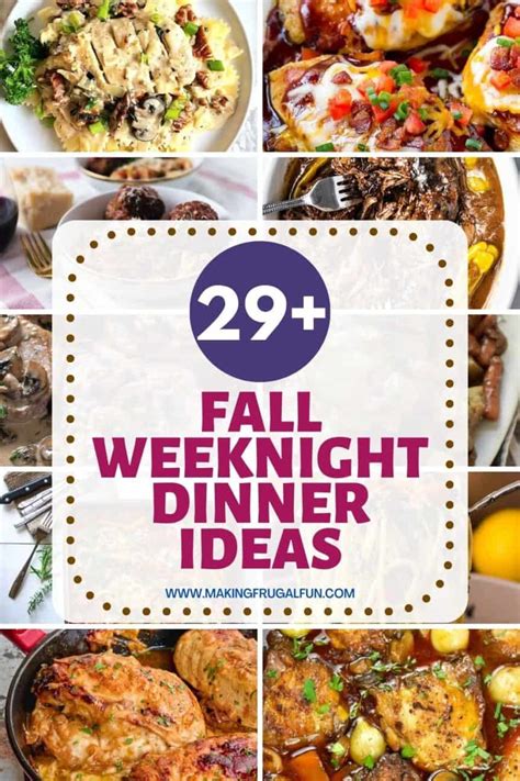 29 Easy Fall Weeknight Dinner Ideas Making Frugal Fun