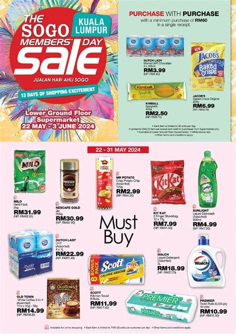 Sogo Kl Supermarket Members Day Sale May June