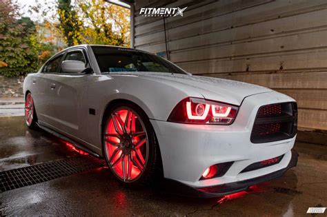 2013 Dodge Charger R T With 22x9 Asanti Black Abl 11 And Leao 265x30 On