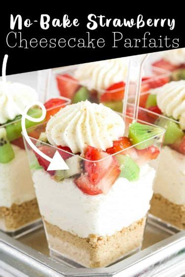 No Bake Strawberry Cheesecake Parfaits Party Friendly Rezept In