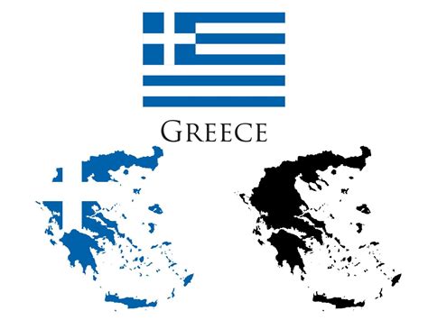 greece flag and map illustration vector 21223251 Vector Art at Vecteezy