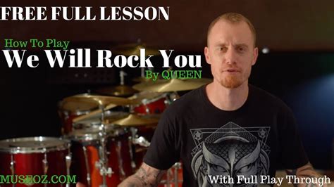 How To Play We Will Rock You Lesson Free Full Lesson On Drums With Play