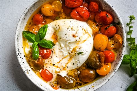 Oven Roasted Tomatoes Burrata With Hot Honey Kay S Clean Eats