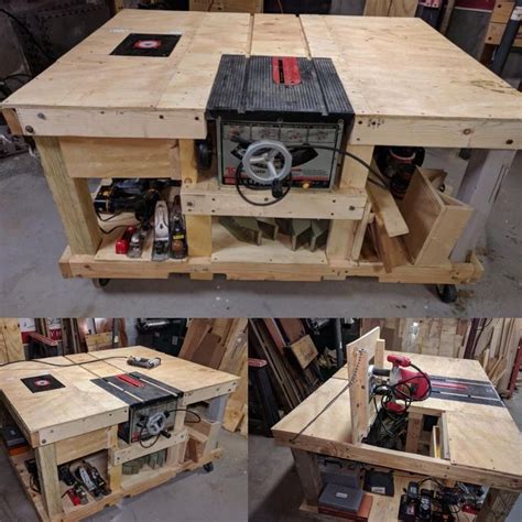 Diy Workbench With Hideaway Miter Saw Artofit