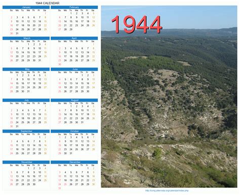 1944 Calendar