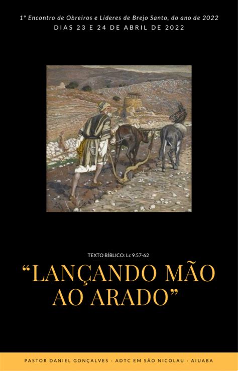 Lan Ando M O Ao Arado Ensinamentos De Jesus Cristo No Texto De Lucas