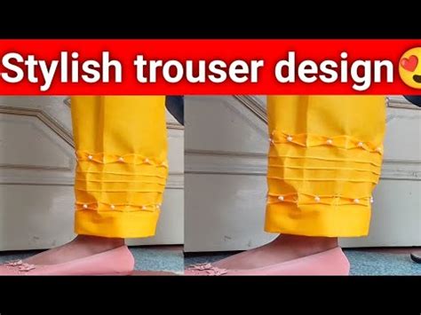 Pintex Trouser Design Cutting And Stitching Plazo Design Poncha Design