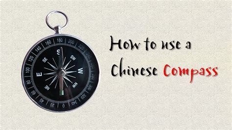 North South East West How To Use A Chinese Compass Learn Chinese Now Youtube