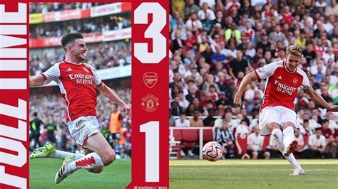 Hasil Liga Inggris Arsenal Vs Manchester United 3 1 The Gunners Sukses