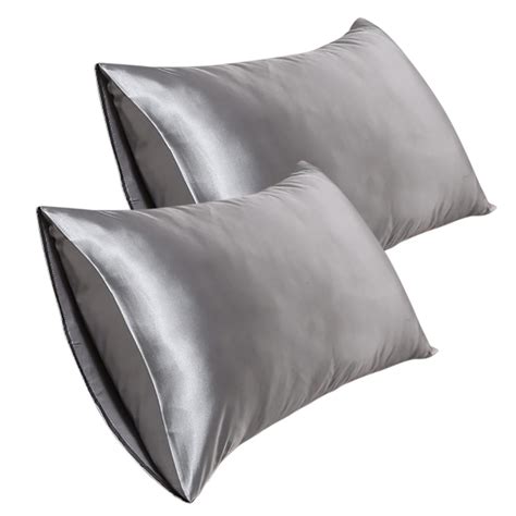 Jeashchat 2 Pcs Satin Pillowcase Clearance Imitation Silk Pillowcase For Hair And Skin Soft