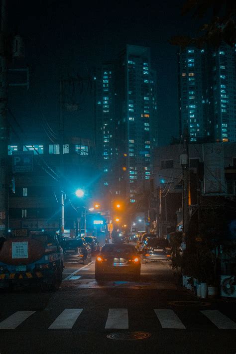 Hd Wallpaper Seoul South Korea Noir Cyberpunk City Urban Lights