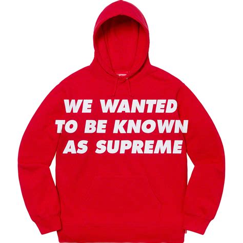 Known As Hooded Sweatshirt Spring Summer 2020 Supreme