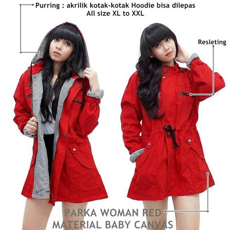 Jual Jaket Parka Wanita Hoodie Cewek Premium Shopee Indonesia